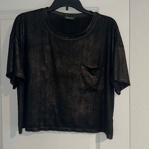 WOMENS LARGE WILD FABLE SHIMMER BOX TEE